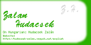 zalan hudacsek business card