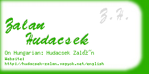 zalan hudacsek business card